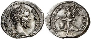 (199 d.C.). Septimio Severo. Denario. (Spink ... 