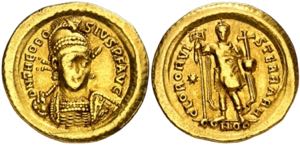 (424-425 d.C.). Teodosio II. Constantinopla. ... 