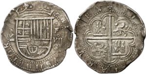 1590. Felipe II. Granada. F. 8 reales. (AC. ... 