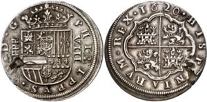 1620. Felipe III. Segovia. (A). 8 reales. ... 