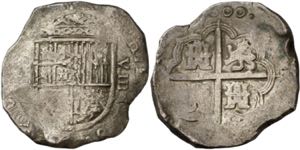 1600. Felipe III. Sevilla. (B). 8 reales. ... 