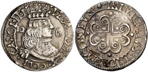 1700. Carlos II. Cagliari. 2 1/2 reales. ... 
