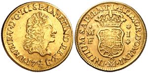 1746/5. Felipe V. México. MF. 1 escudo. ... 
