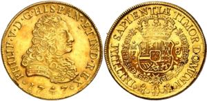1747. Felipe V. México. MF. 8 escudos. (AC. ... 