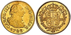 1783/0. Carlos III. Madrid. JD. 1/2 escudo. ... 