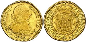 1786. Carlos III. Popayán. SF. 2 escudos. ... 