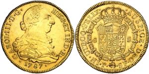 1787. Carlos III. Popayán. SF. 8 escudos. ... 