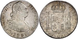 1801. Carlos IV. Guatemala. M. 4 reales. ... 