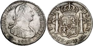 1808. Carlos IV. Potosí. PJ. 4 reales. (AC. ... 