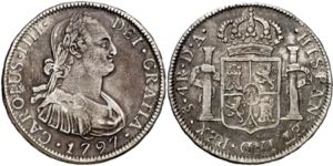 1797. Carlos IV. Santiago. DA. 4 reales. ... 