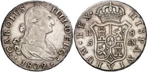 1802. Carlos IV. Sevilla. CN. 8 reales. (AC. ... 