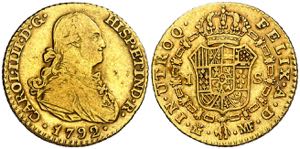 1792. Carlos IV. Madrid. MF. 1 escudo. (AC. ... 