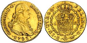 1793. Carlos IV. Madrid. MF. 1 escudo. (AC. ... 