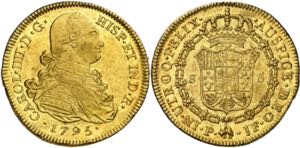 1795. Carlos IV. Popayán. JF. 8 escudos. ... 