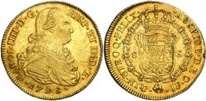 1798. Carlos IV. Popayán. JF. 8 escudos. ... 