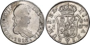 1813. Fernando VII. Cádiz. CJ. 8 reales. ... 