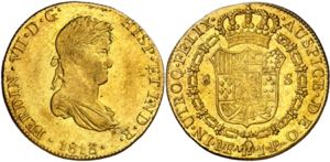 1813. Fernando VII. Lima. JP. 8 escudos. ... 