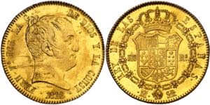1822. Fernando VII. Madrid. SR. 320 reales. ... 