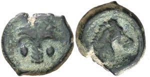 (340-320 a.C.). Incierta Sículo-Púnica. AE ... 