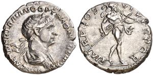 (116 d.C.). Trajano. Denario. (Spink 3146 ... 