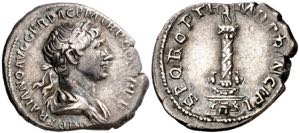 (114 d.C.). Trajano. Denario. (Spink falta) ... 