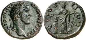(146 d.C.). Antonino pío. Dupondio. (Spink ... 