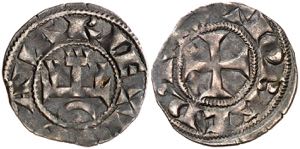 Teobaldo II (1253-1270). Navarra. Dinero. ... 