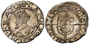 1549. Carlos I. Besançon. 1/2 carlos. (Vti. ... 