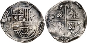 Felipe IV. Potosí. T. 8 reales. (AC. tipo ... 