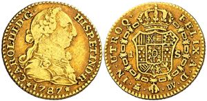1787. Carlos III. Madrid. DV. 1 escudo. (AC. ... 