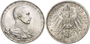 Alemania. Prusia. 1913. Guillermo II. A ... 