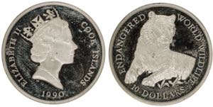 Islas Cook. 1990. Isabel II. 10 dólares. ... 