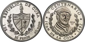 Cuba. 1990. 10 pesos. (Kr. 266). V ... 