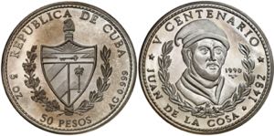 Cuba. 1990. 50 pesos. (Kr. 297). V ... 