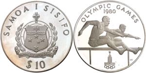 Samoa. 1980. 10 tala. (Kr. 36a). Olimpiada. ... 