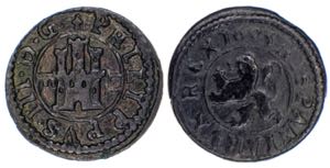1603. Felipe III. Segovia. 2 maravedís. ... 