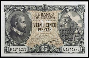1940. 25 pesetas. (Ed. D37a) (Ed. 436a). 6 ... 