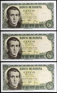 1951. 5 pesetas. (Ed. D60a) (Ed. 459a). 16 ... 
