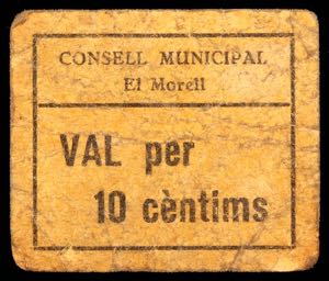 Morell, El. 10 céntimos. (T. 1874). ... 