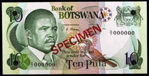 Botswana. s/d (1982). Banco de Botswana. 10 ... 