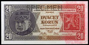 Checoslovaquia. 1926. Banco Nacional. 20 ... 