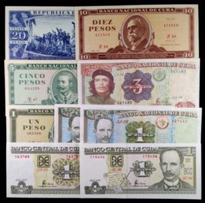 Cuba. 9 billetes de distintos valores y ... 