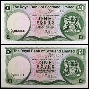 Escocia. 1981. Banco Real. 1 libra. (Pick ... 