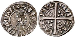 Alfons II (1285-1291). Barcelona. Mig croat. ... 