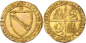 Juan II (1406-1454). Burgos. Dobla de la ... 