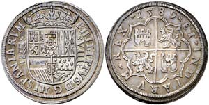 1589. Felipe II. Segovia. 8 reales. (Cal. ... 