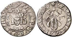 1619. Felipe III. Valencia. 1 divuitè. ... 