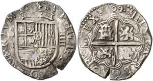 1609. Felipe III. Sevilla. 4 reales. (Cal. ... 