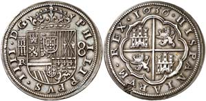 1636. Felipe IV. Segovia. R. 8 reales. (Cal. ... 