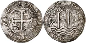 1679. Carlos II. Potosí. C. 8 reales. (Cal. ... 